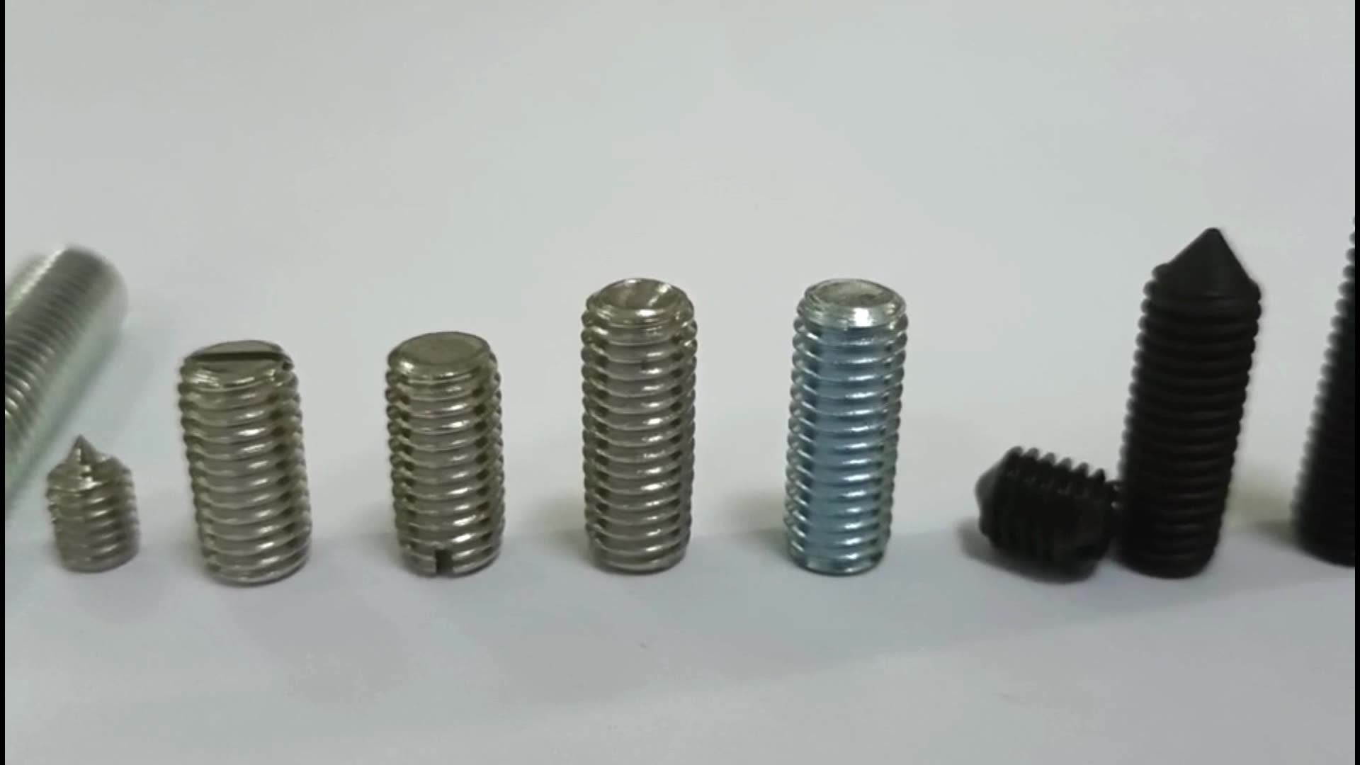 Stainless Steel 316 Set Screw,Hex Socket Drive,Cup Point,1/4"20,3/16