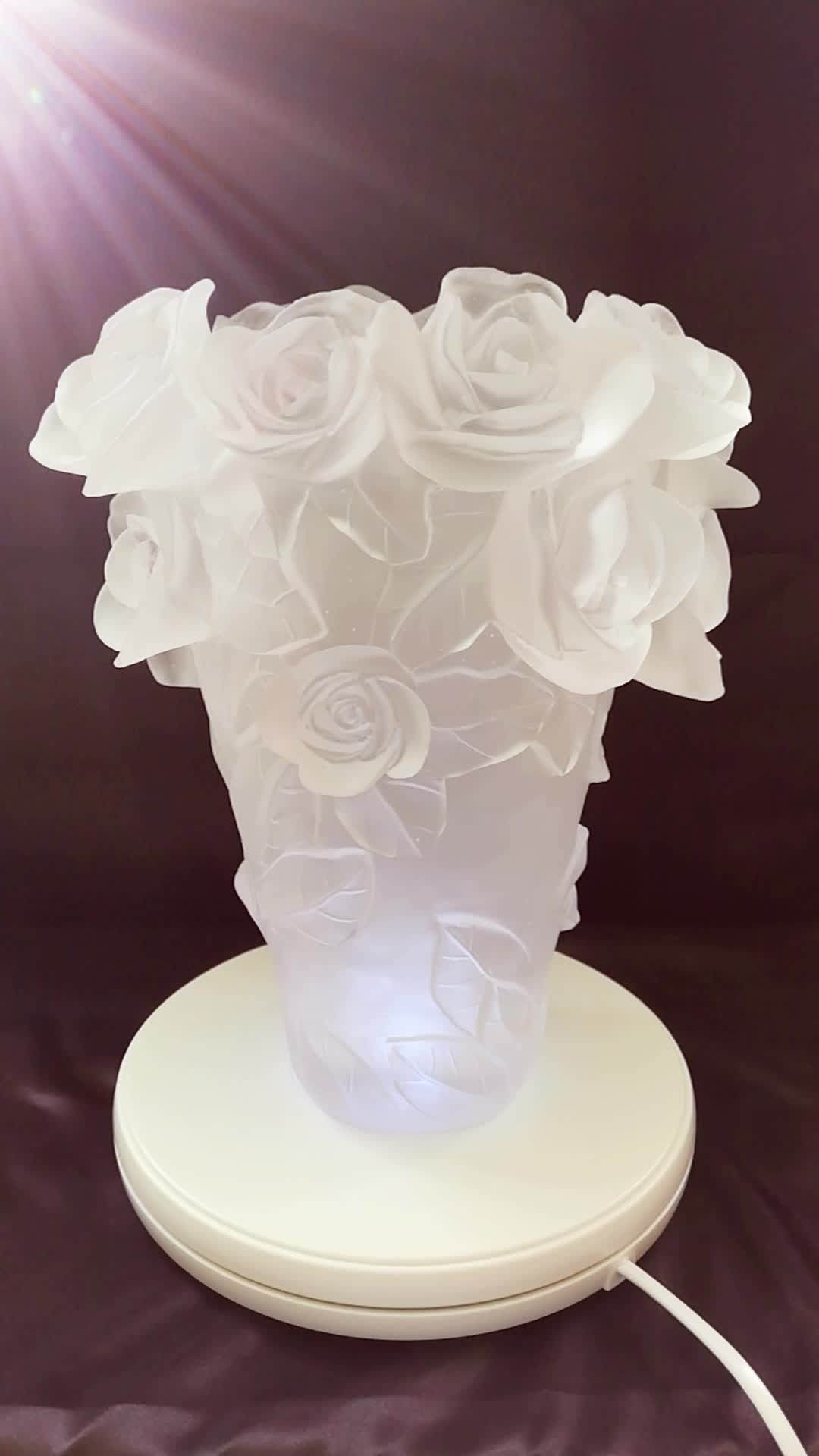 2018 Casting Glass Flourishing Flower Vase For Desktop Decor Buy