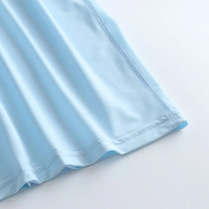 Liquid ice silk edge banding summer ultra-thin new men's five-finger sleep pants shorts loose for home sports base layer