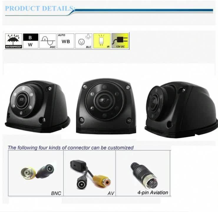 High Quality 2.0mp/1.3mp Taxi Security Camera System Hidden Dual Camera