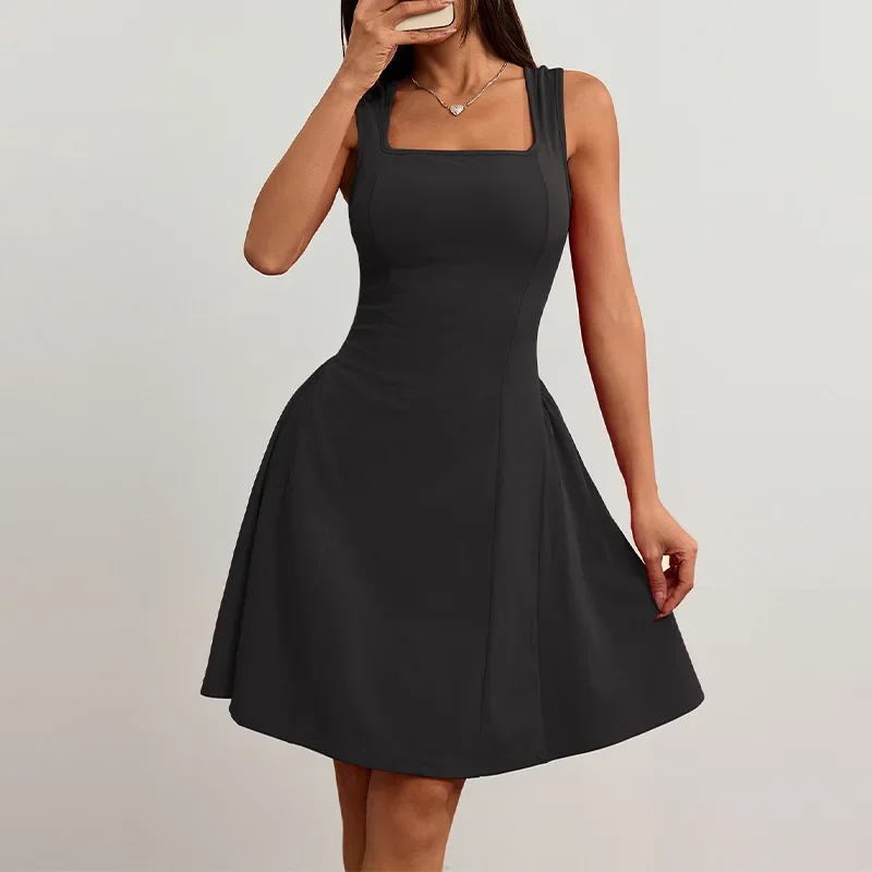 Cross-border Trade Women's Clothing 2025 New Summer Slim Fit Dress Backless Sleeveless Vest Strapless Dress
