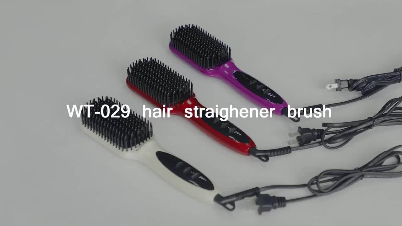 Amazon Best Selling Electric Brush Beard Hair Straighteners Lcd Display