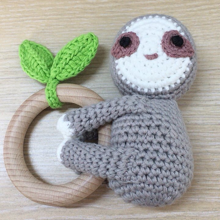 Wholesale Crochet Cotton Amigurumi Animals Doll Lion Baby Rattle