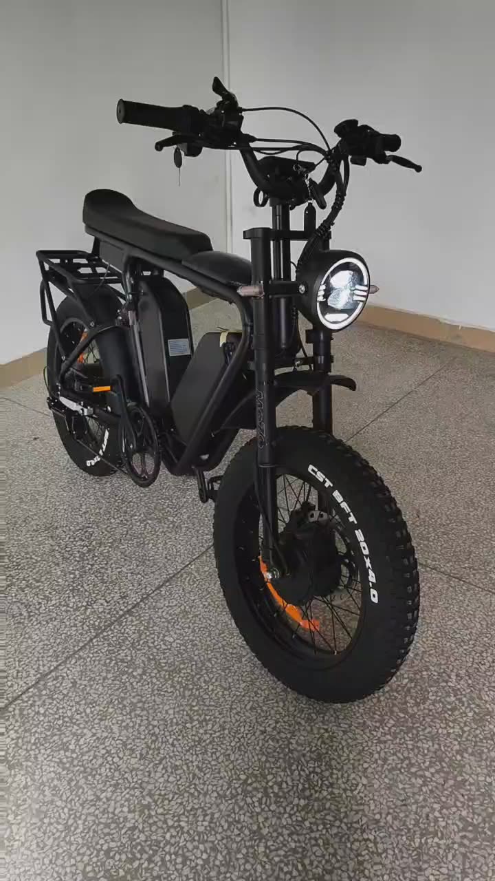 Dual Motors Dual Batteries Ebike 48v1000w*2 F/r 22ah*2 Full Suspension