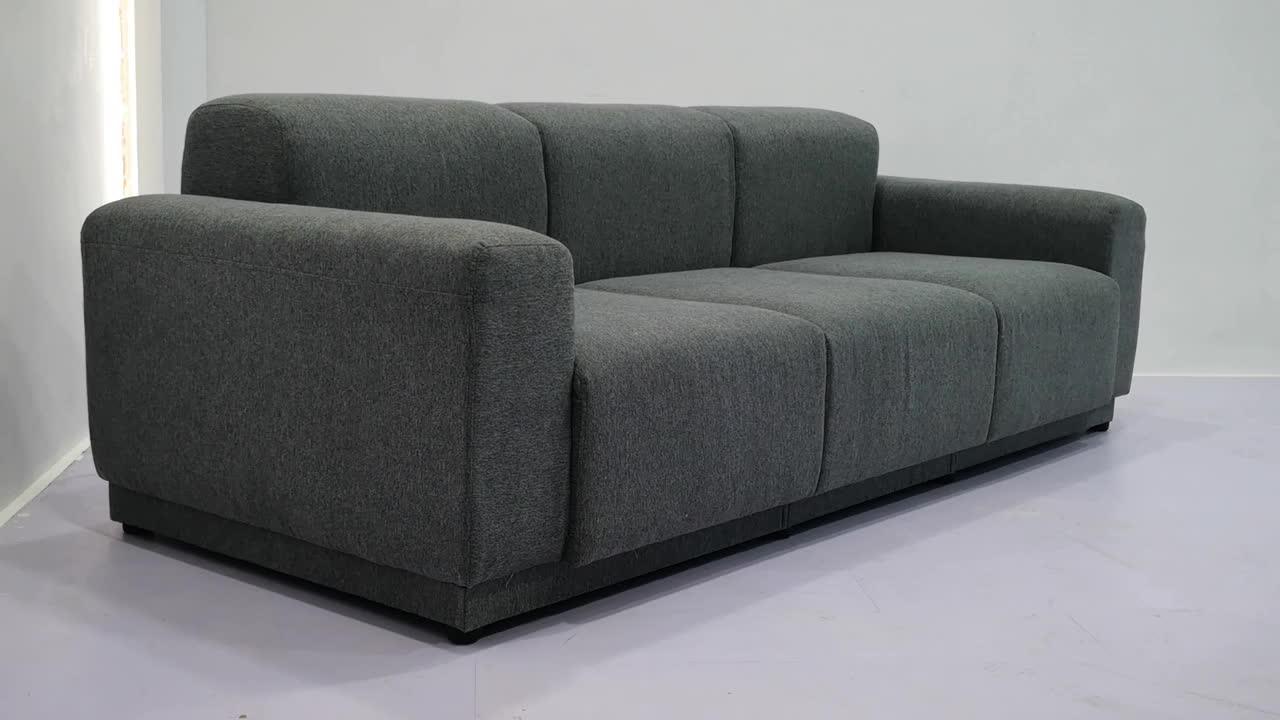 Place 3 Seater Fabric Sofa 61693 / American Architect Designer Fabric