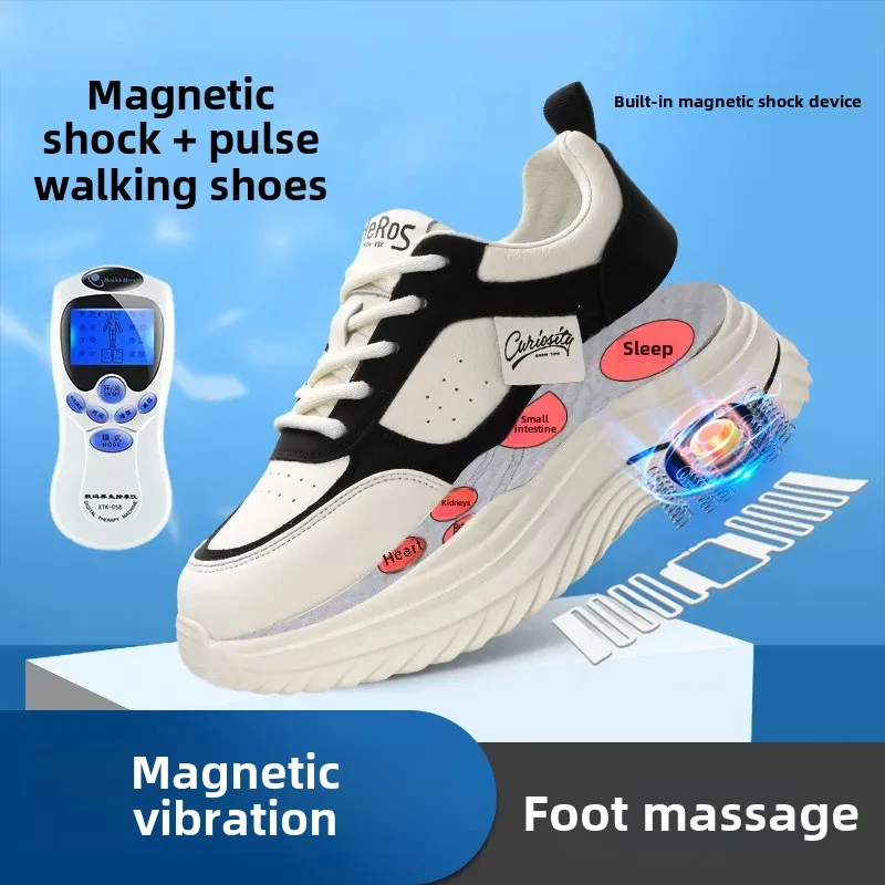 Magnetic Energy Multifunctional Foot Vibration Acupoint Massage Elderly sneaker Lightweight Walking Shoes Casual Comfortable Running Shoes