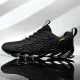 Cross-border Large Size Men's Shoes 2023 Autumn and Winter Mesh Popular Men's Trendy Shoes Casual Sports Running Blade Fleece Men's Shoes