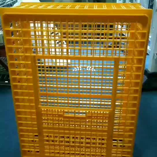 Guangzhou Portable Plastic Yellow Chicken Carrying Cages Poultry