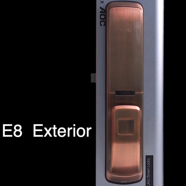 Outdoor Biometric Security Gate Locks Waterproof Smart Safety Lock Zinc