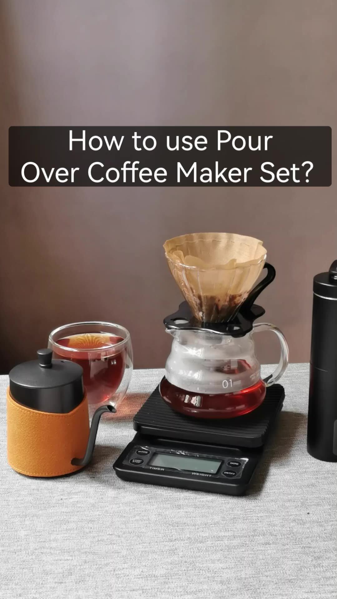 In Stock Popular Pour Over Coffee Maker Gift Set All In 1 Coffee
