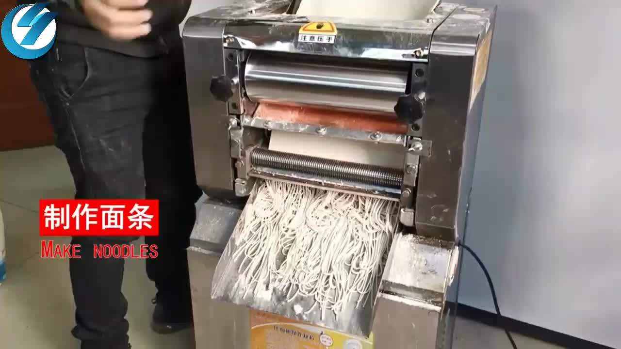 Stainless Steel Noodle Maker Machine Cutting Adjustable Thickness Dough