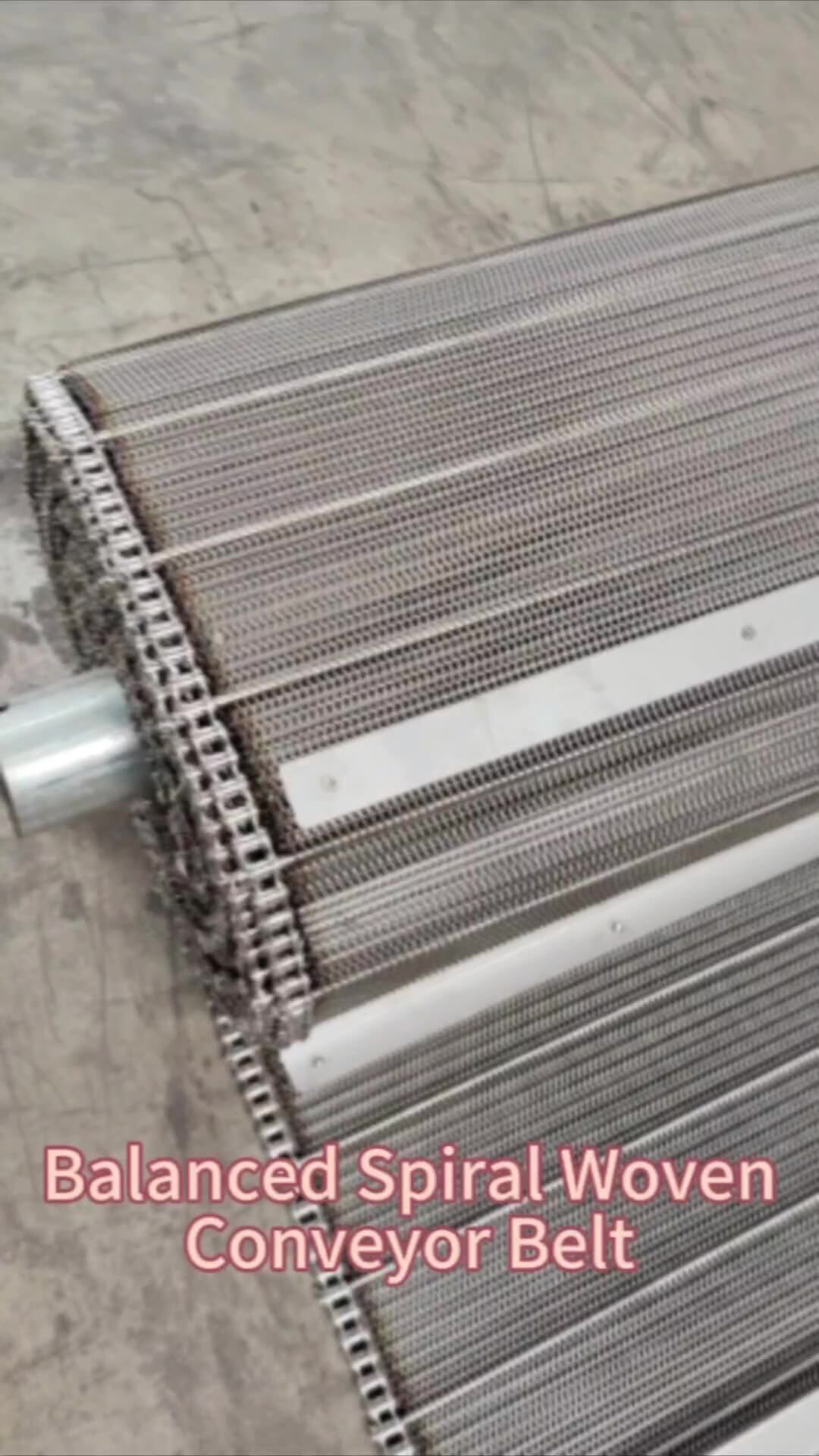 304 Stainless Steel Double Compound Conveyor Belt Heat Resistant