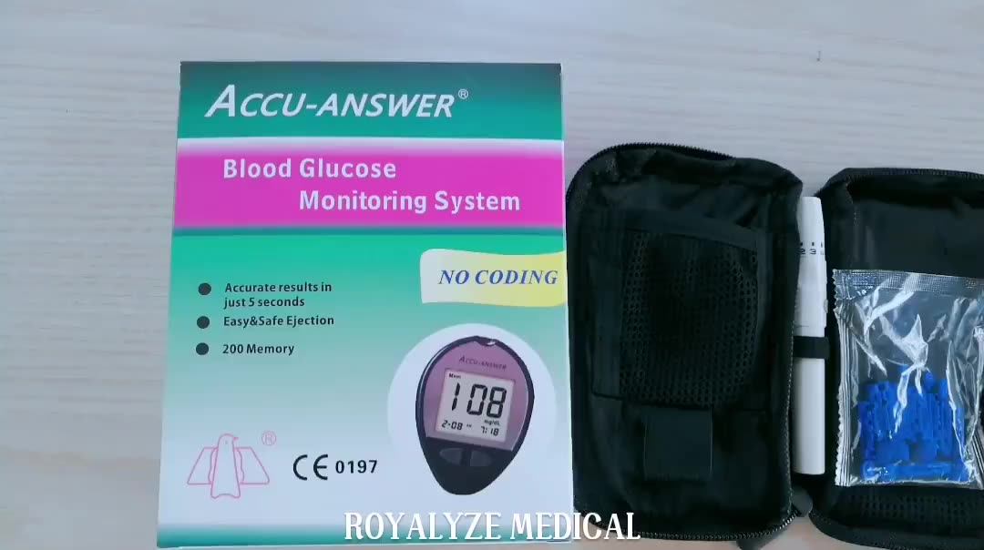 Automatic Blood Testing Equipment Diabetes Self Diagnosis Blood Glucose