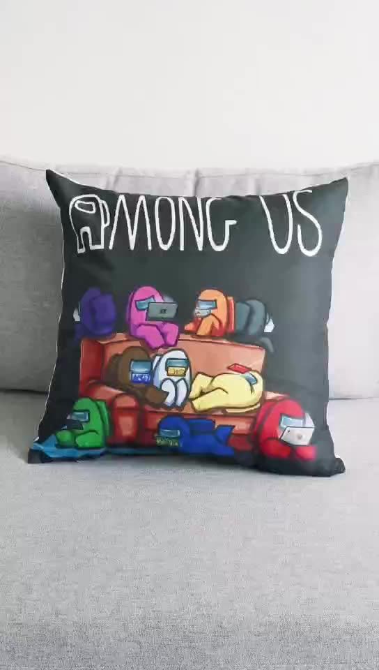 45cm Among Us 3d Print Pillow Cases Customize Cover Throw Pillow Case