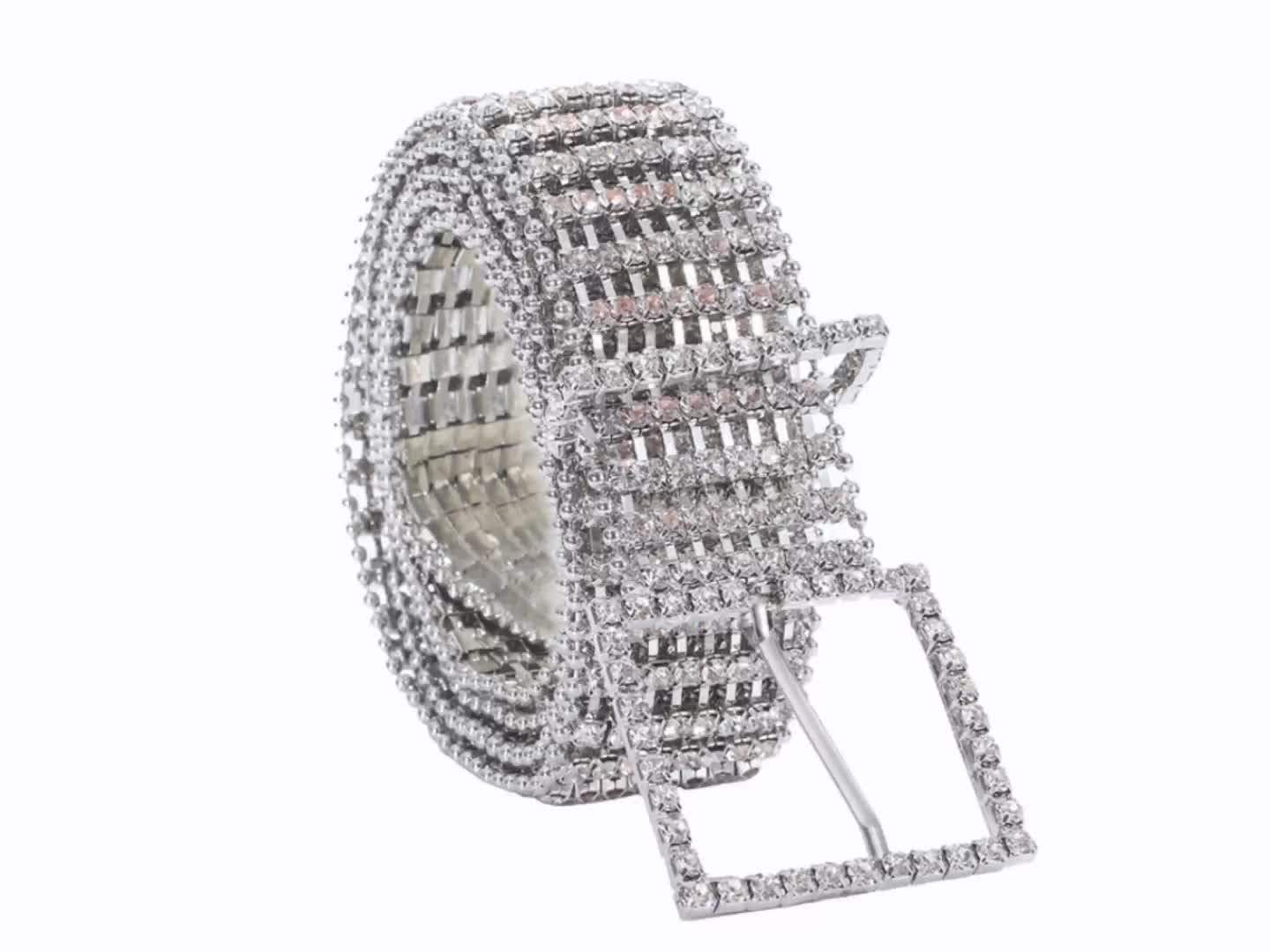 2020 Supply Womens Sexy Full Chain Diamond Belts Bling Luxury Fashion