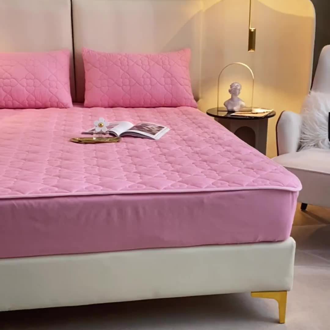 Stock Deep Pocket Fitted Mattress Cover Queen Sized Sheets For Bed