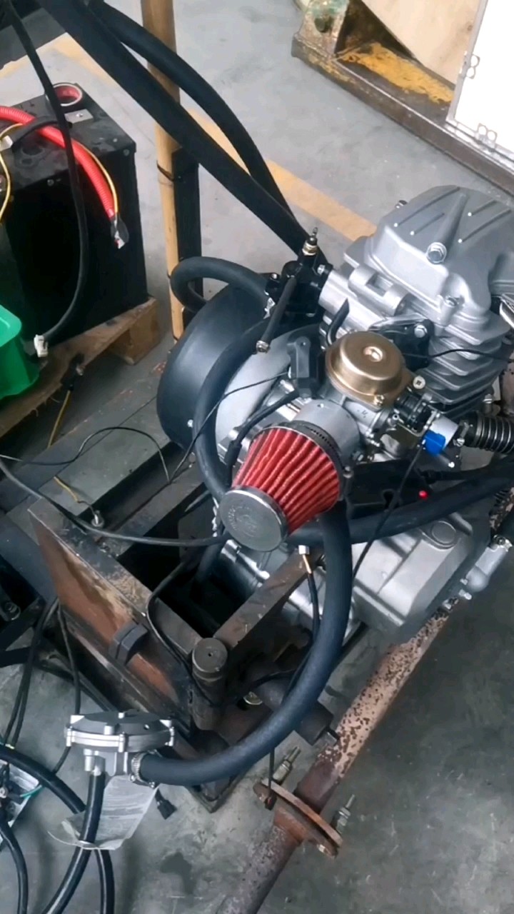 hybrid motorcycle engine