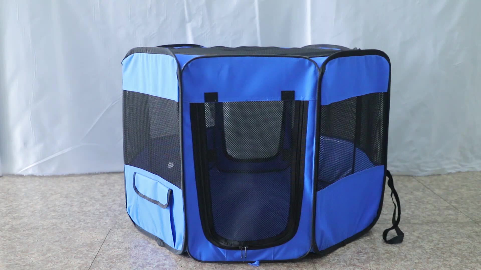 Outdoor Indoor Pop Up Portable Camping Tent Dog Boarding Kennel Dog