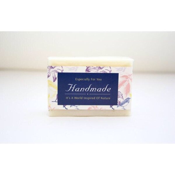 Handmade soap bag soap paper wrapping paper soap waist seal horizontal soap bar - soft pink 1 yuan 5 corners