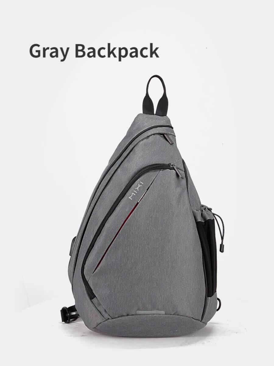 Mixi Men Sling Backpack One Shoulder Bag Boys Student School Bags