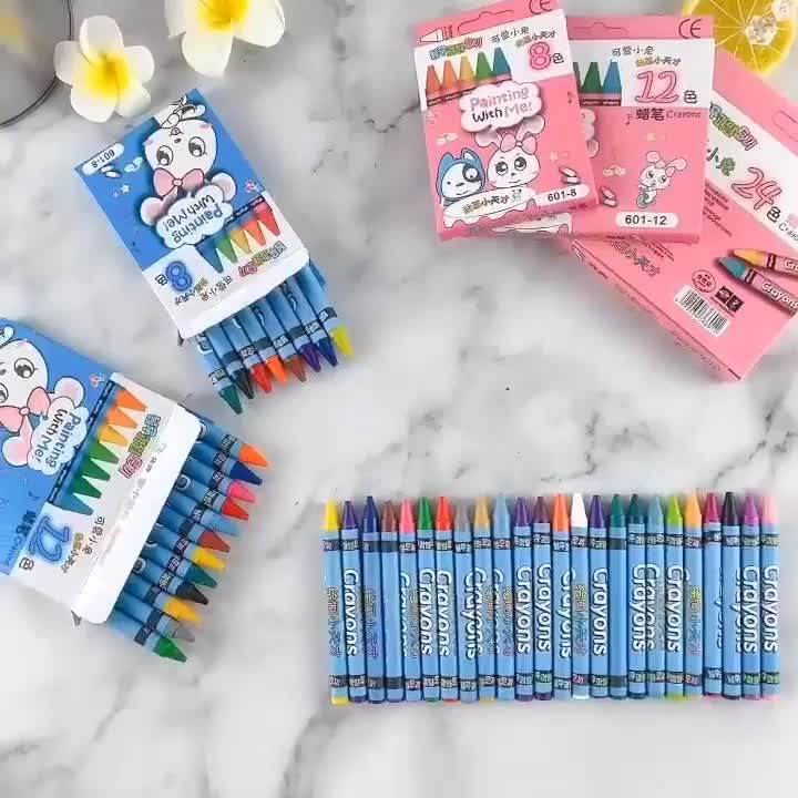 Wholesale Multi Colors Wax Crayon For Children Kids Crayon Set In Bulk