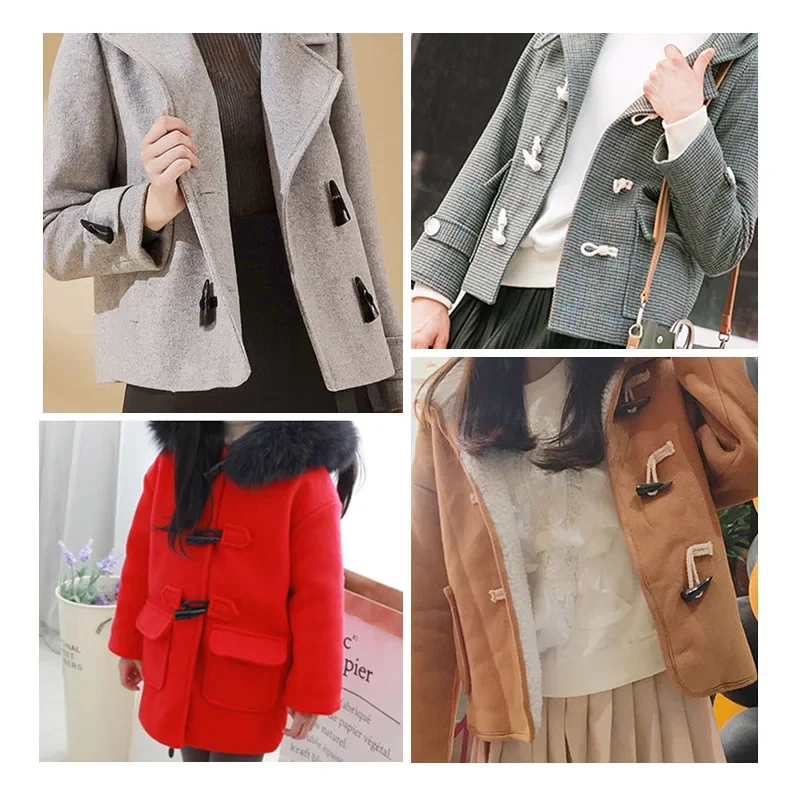 Wholesale resin imitation horn buttons cashmere coat buttons woolen…