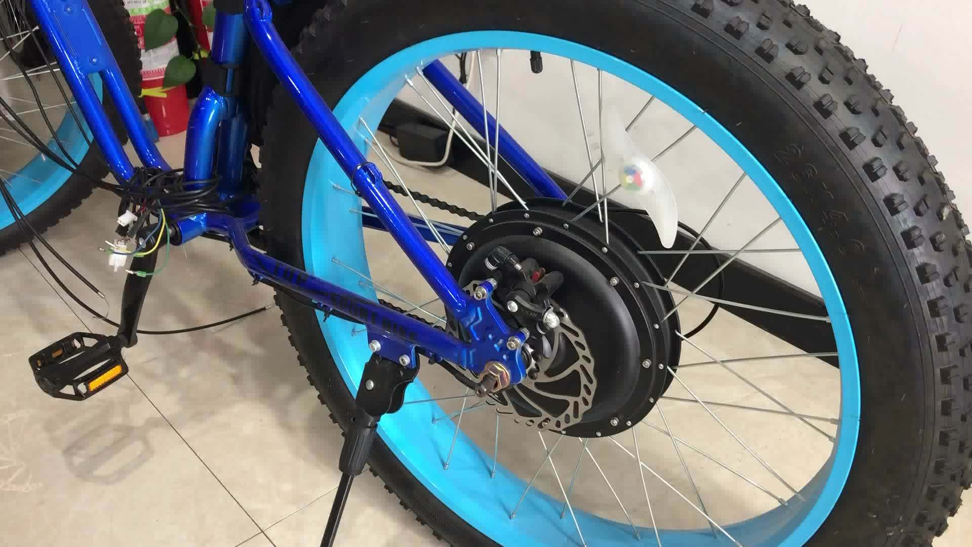 Optional 20/24/26 Inch 36v 500w Electric Bike Fat Tire Hub Motor Kit