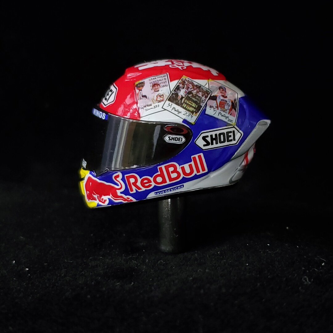 HM028 1/12 MOTOGP马奎斯感谢头盔模型，细节控狂喜！_火车_淘宝游戏网