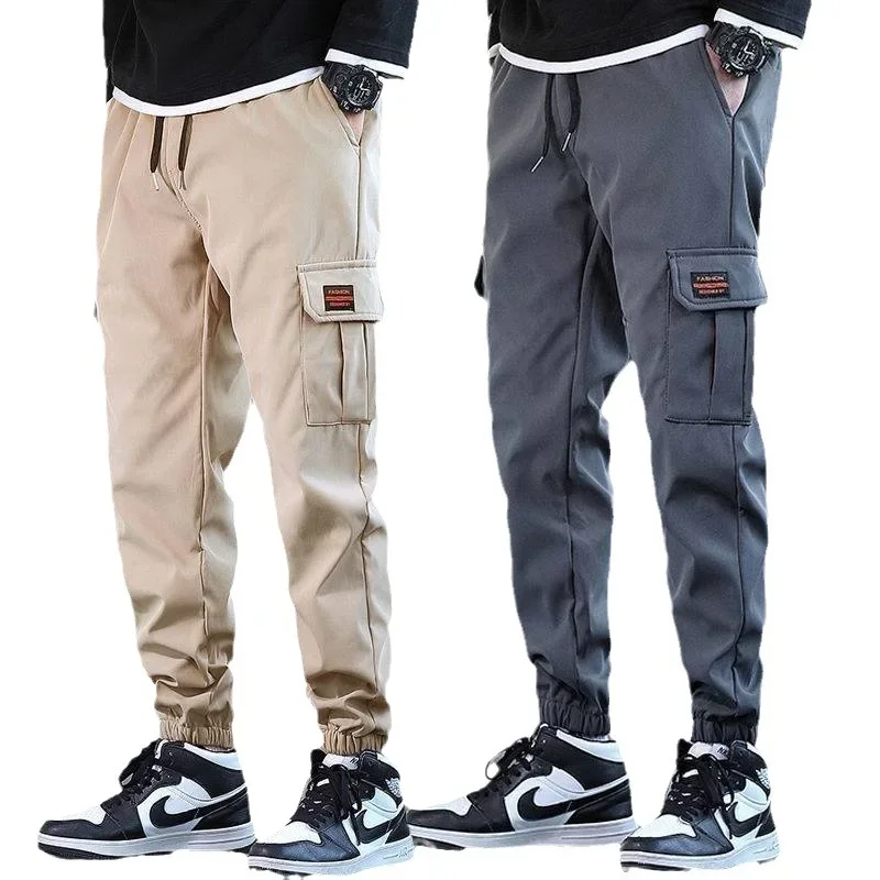 Men's Spring and Autumn Work Pants Leisure Long Pants Slim Fit Sports Pants Summer Male Harlon Ankle Pants Student Trend