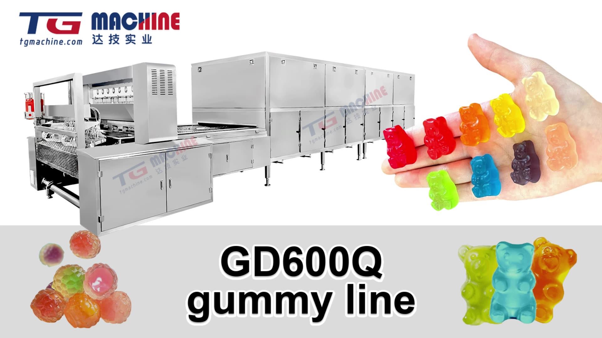Easy Operation Automatic Soft Candy Gummy Bear Making Machine Jelly