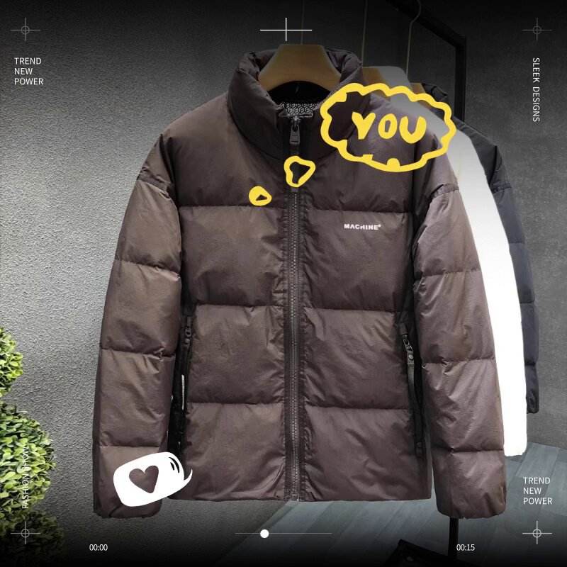 1875年12月出版 正札附玉河晒布 第十一套 ZaSaFran』高蓬松高端羽绒服，男式白色外套时尚又温暖_秀禾服_淘宝服装网