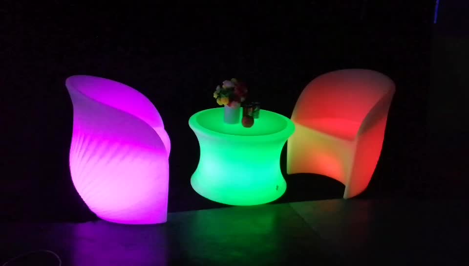 Modern Outdoor Furniture Plastic Led Sofa/ Led Chair Light,Lighting