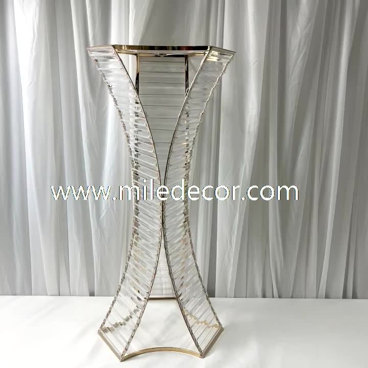 E135 Acrylic Flower Display Stand For Wedding Table Aisle Centerpiece