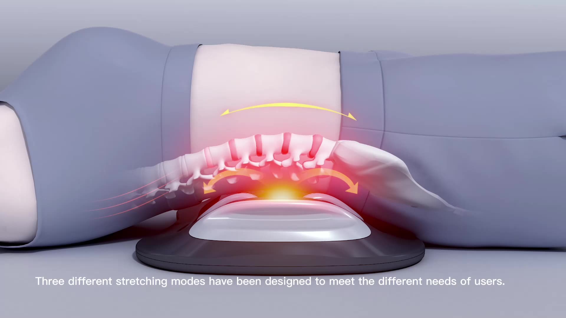 Vibration Massage Warm Therapy Lower Back Pain Relief Lumbar Heating