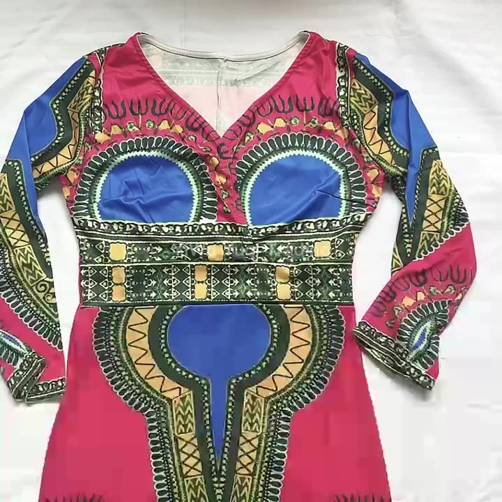 2022 Africa Popular Women V-neck Ethnic 
