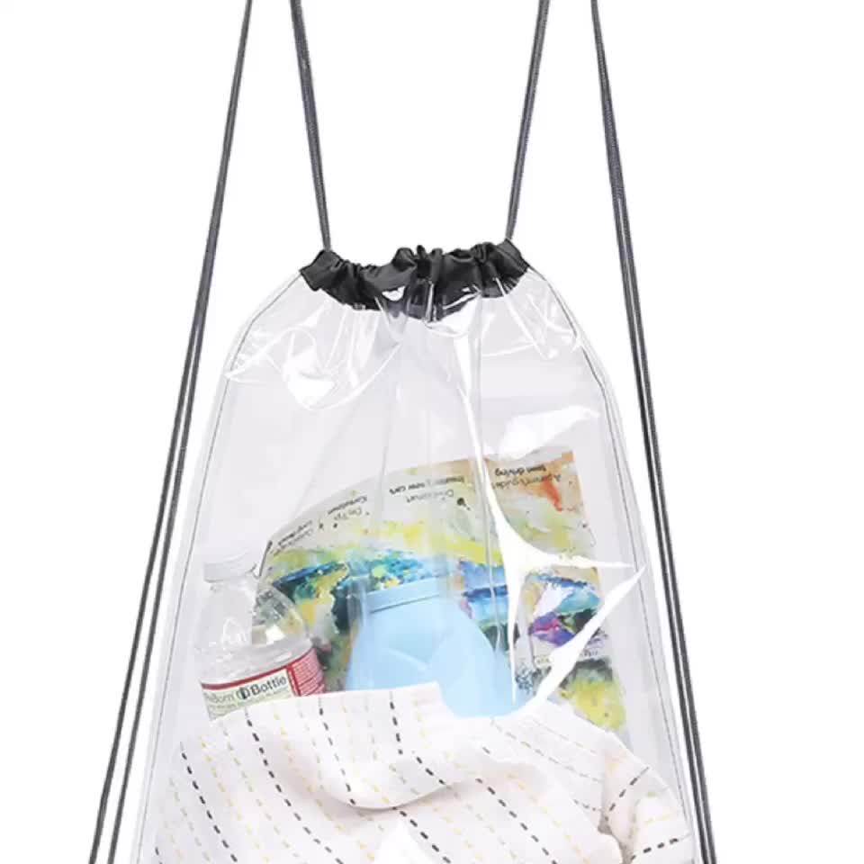 clear cinch backpack