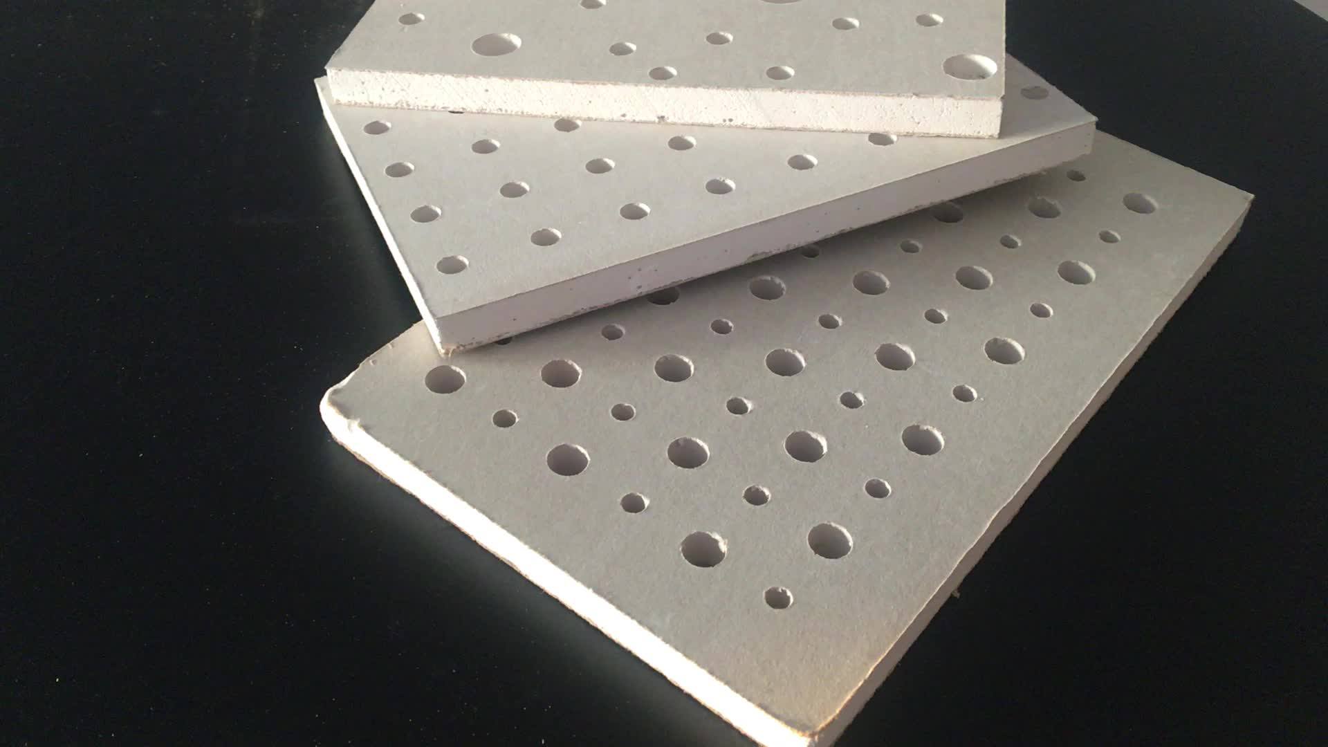 Cheap Price Paper Faced Fireproof Plaster Board Perforated Gypsum Board With Irregular Hole