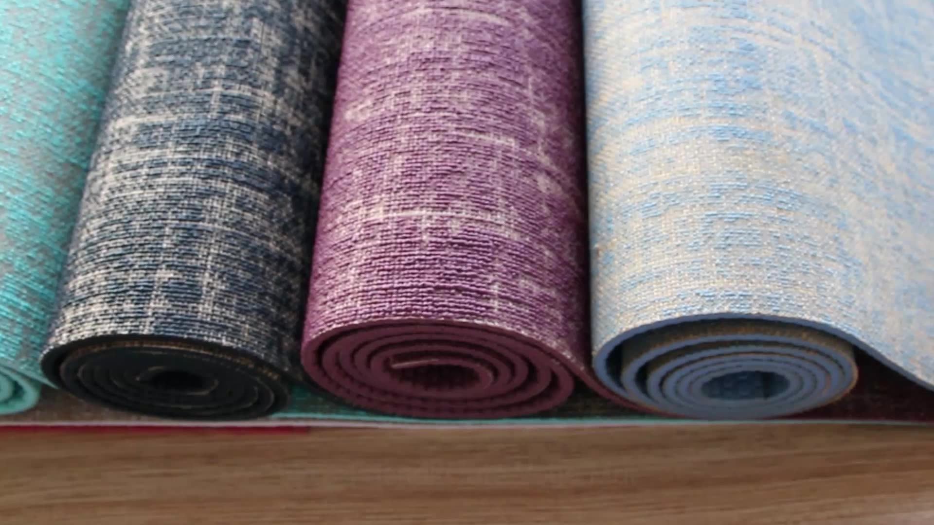 Natural Organic Nontoxic Ecofriendly Jute Yoga Mats With Custom Logo