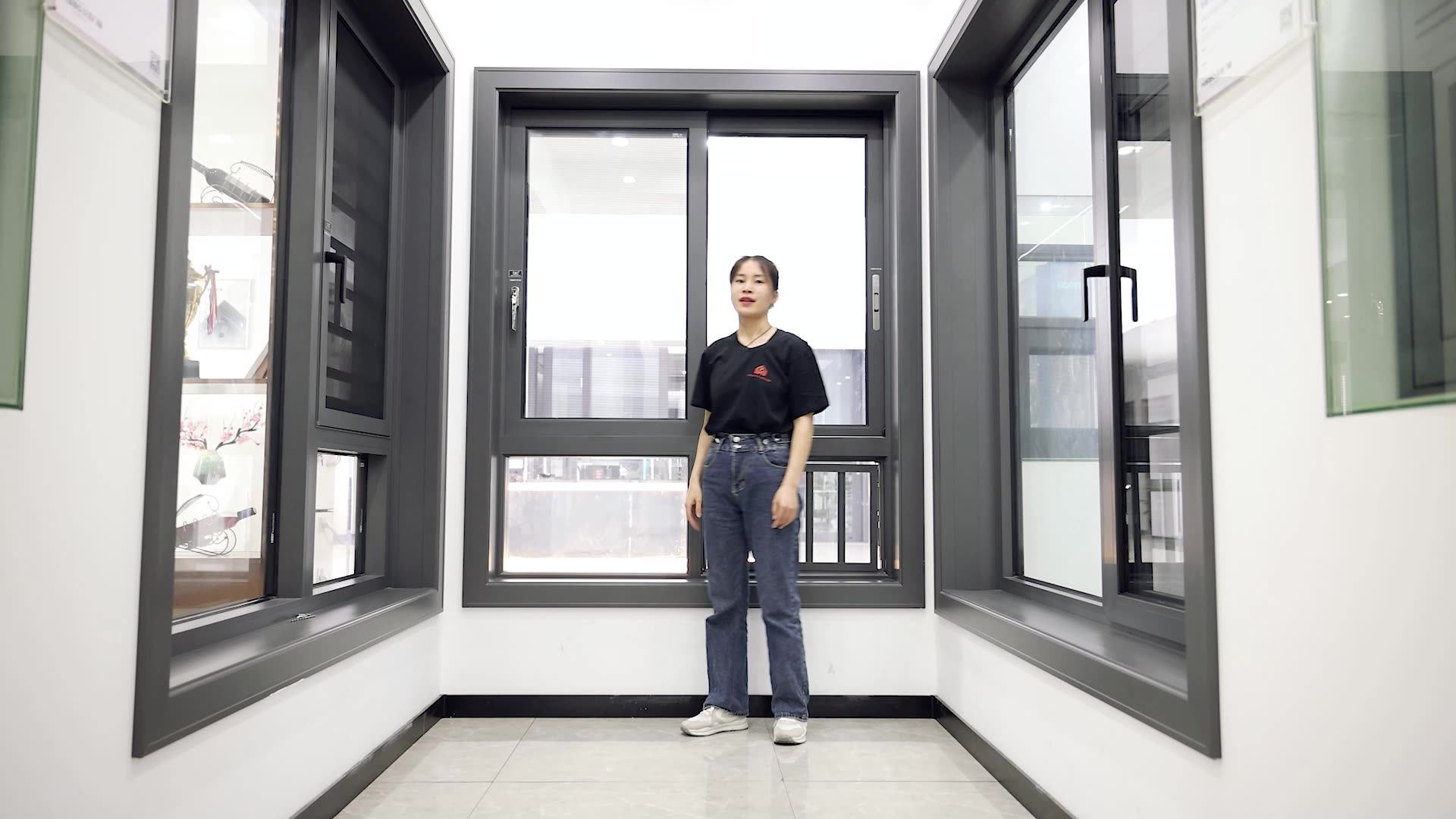 Florida Approval Passive House Hurricane Proof Impact Glass Window Replacement Aluminum