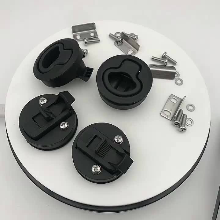 Круглые защелки для лодки, черные, пластиковые, 4 шт.