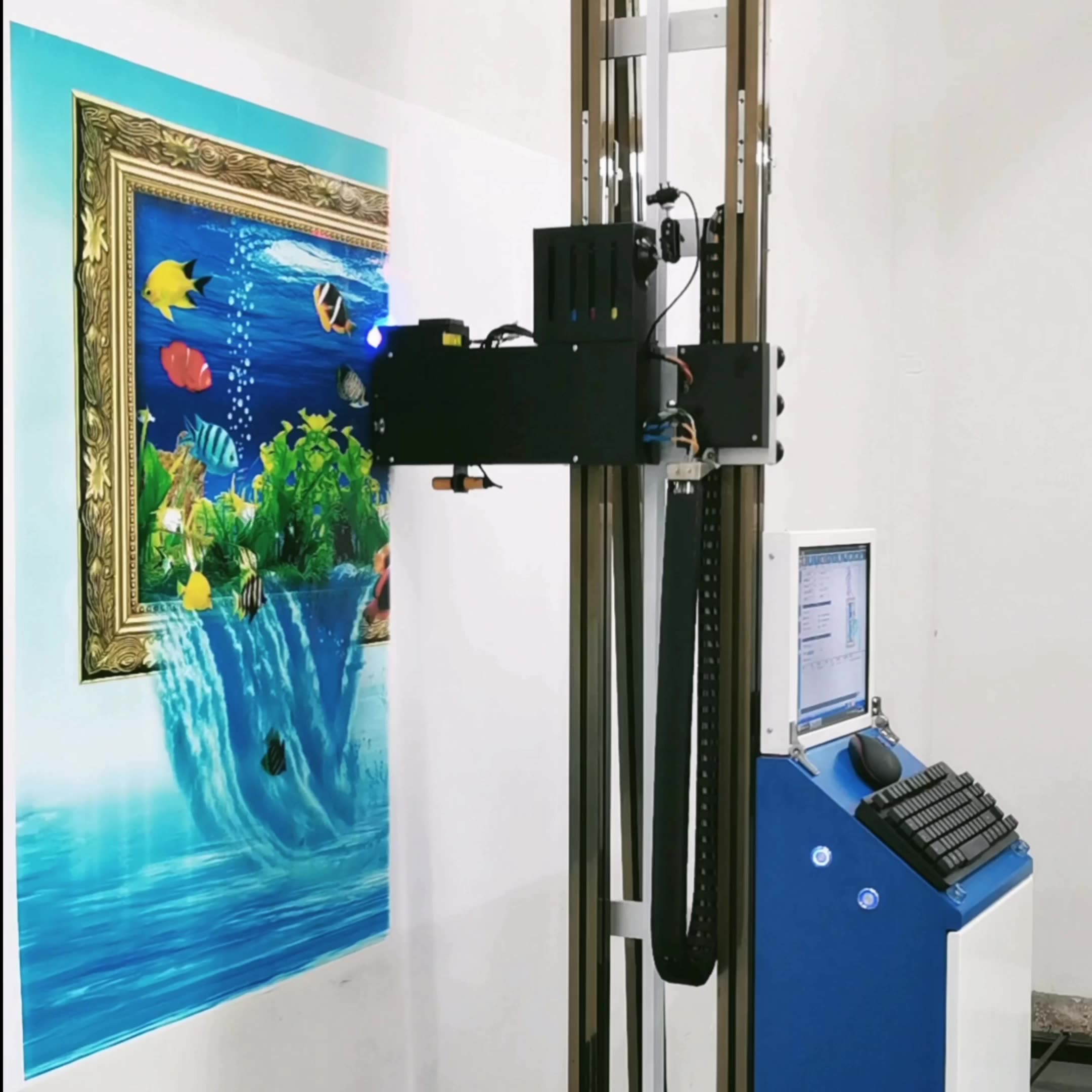 Lca2 Wheeled 3d Wall Printer Large Equipment Vertical Painting Robot