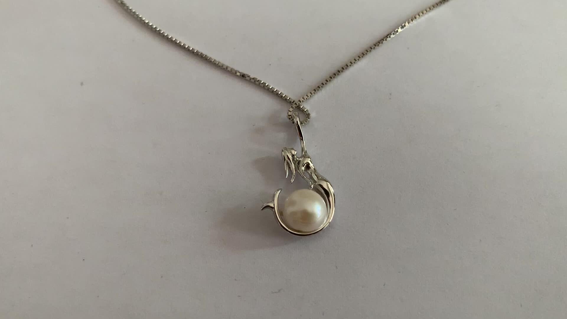 925 Sterling Silver Pearl Mermaid 