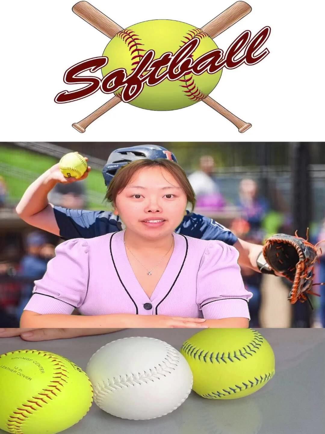 Factory Price Tamanaco Sb120 Slowpitch Softball White Leather Cover