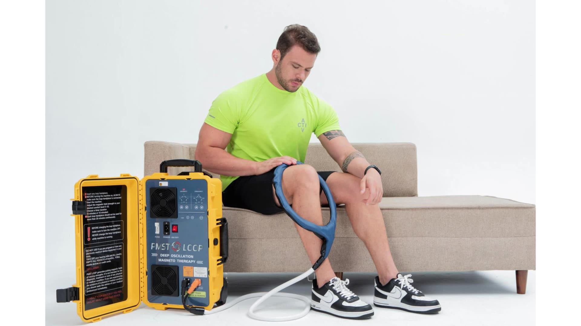 Portable Pemf Therapy Device Pmst Loop Human Pain Relief