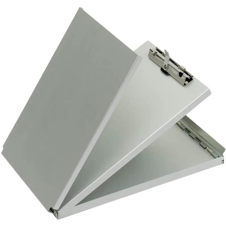 Aluminum Storage Clipboard Box With Metal Binder Form Holder & Self