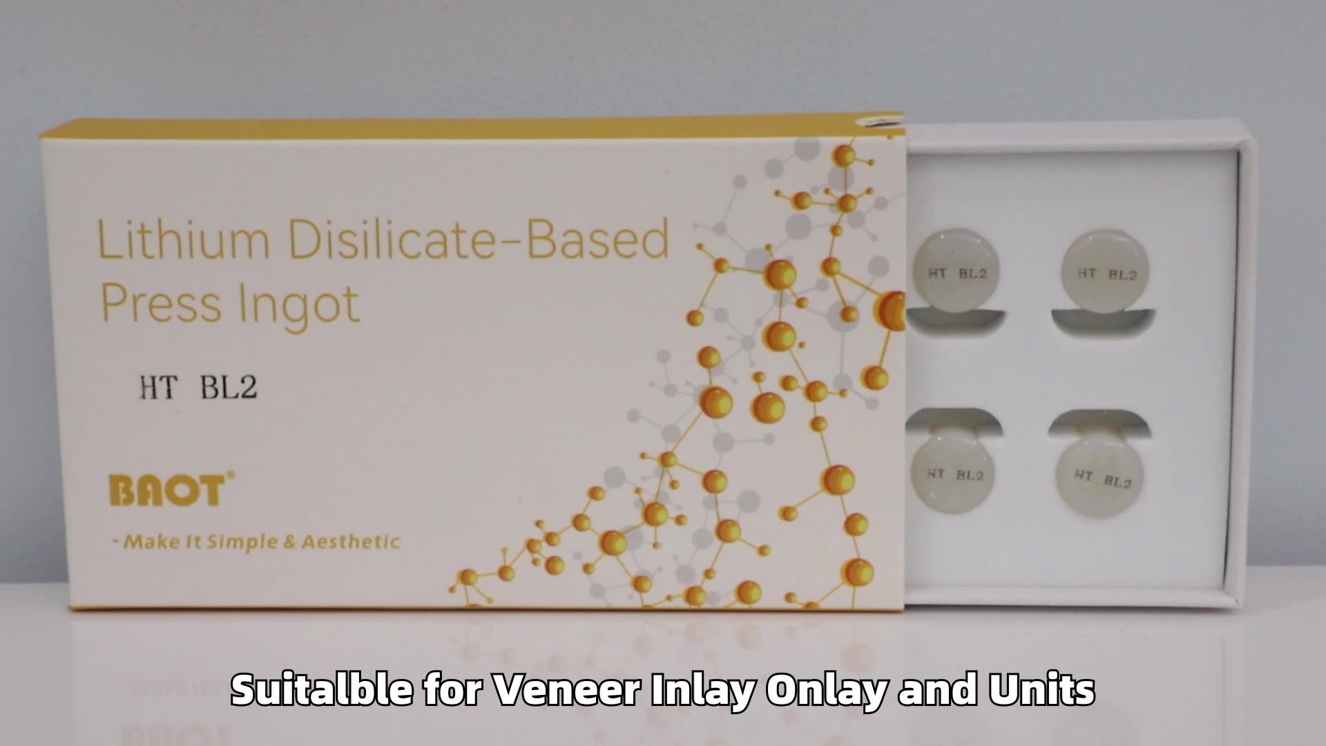 Lithium Silicate Dental Laboratory Material Composite Veneer Dental Ips