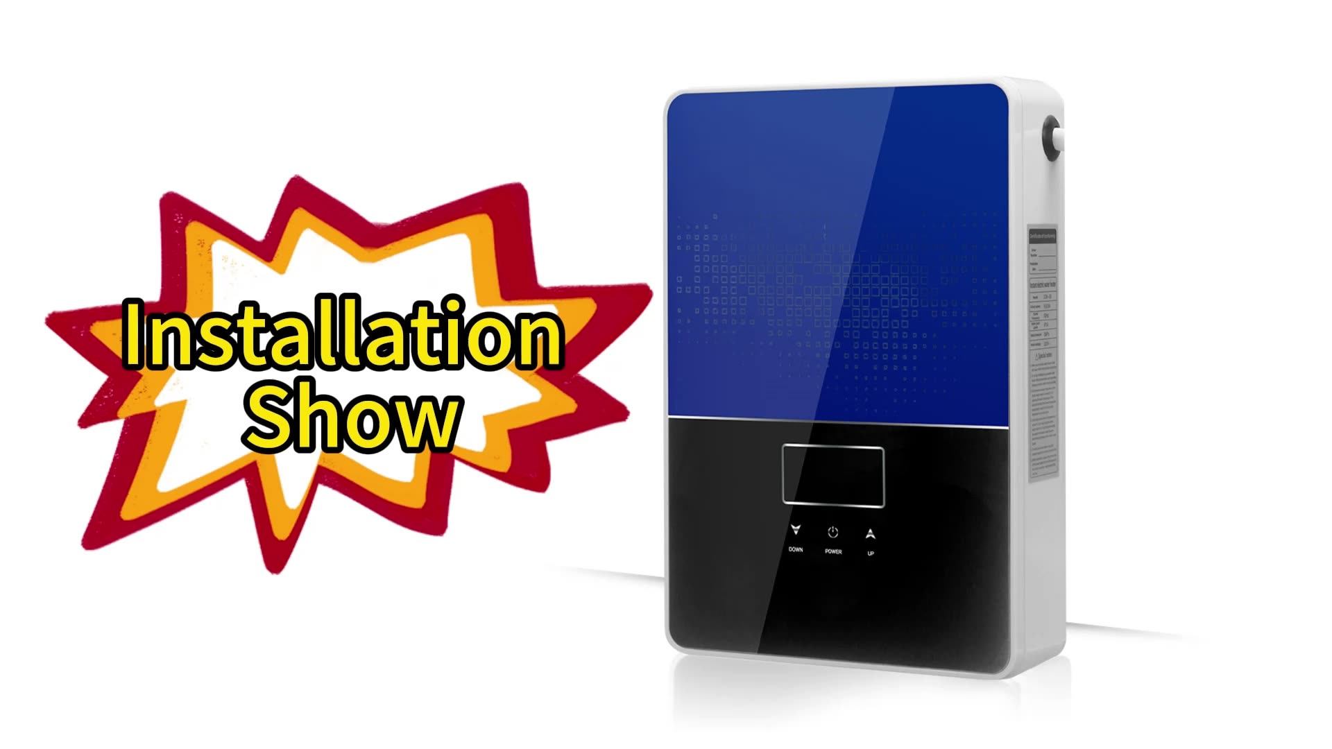 3500W Electric Water Heater Instant Bathroom Shower Tankless Geyser for  Home Low Watt with Digital Display and Safety Protection