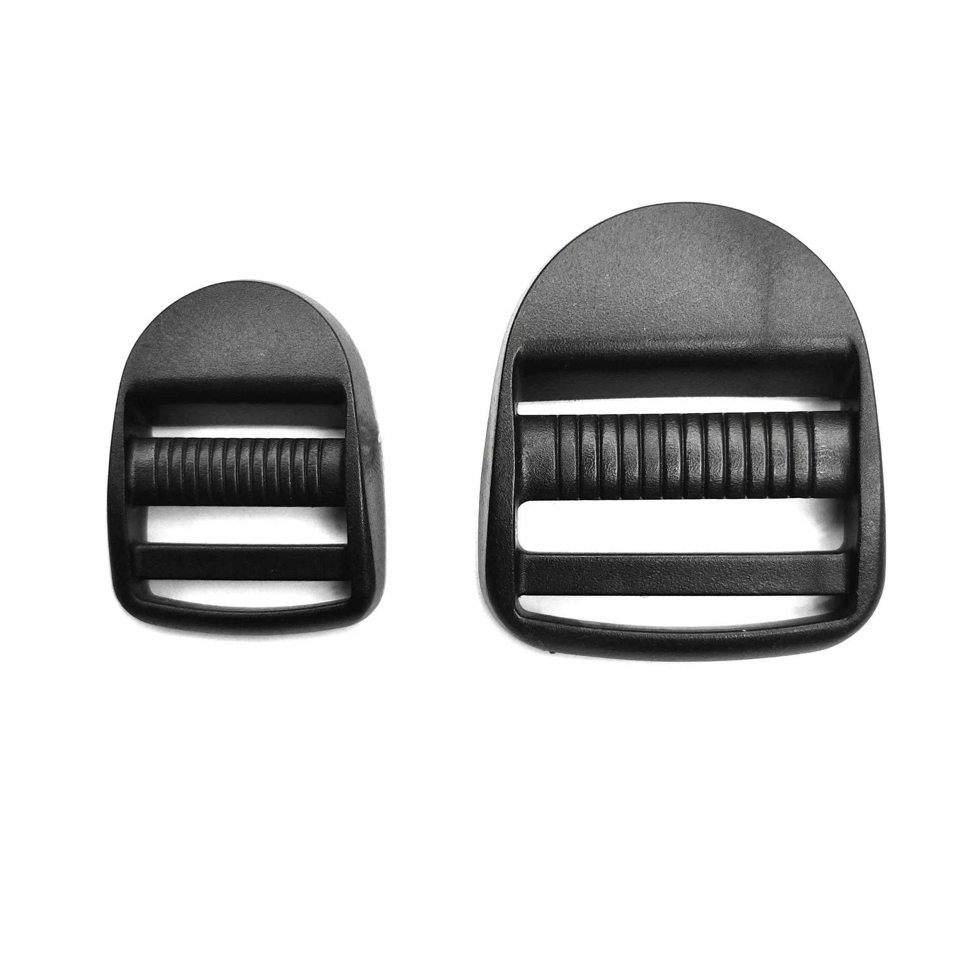 Factory 25~38mm black plastic schoolbag curved four-bar buckle backpack adjustable buckle bag buckle trapezoidal buckle wholesale
