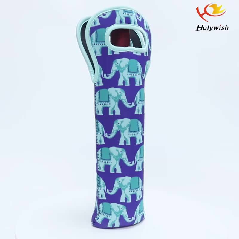 Neoprene Two Double Bottle Wine Chiller Cooler Cover Carrier Wine Bag