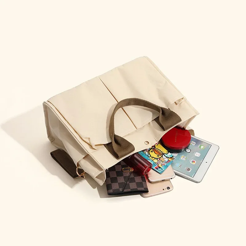 Korean Mommy Bag with Multiple Compartments, Practical 2024 Handheld Single Shoulder Bag, Large Capacity Mother and Baby Bag, Instagram Style Versatile Shopping Bag